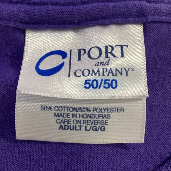 Port and Company Amazon Purple Unisex Adult Graphic Print Tee Shirt Size Large ! - Picture 4 of 10